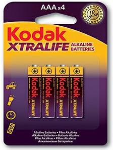 KODAK XTRALIFE ALKALINE AAA LR03 4X