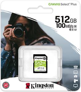 Memorijska kartica KINGSTON Canvas Select Plus SDS2/512GB, SDXC 512GB, Class 10 UHS-I