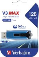 Verbatim USB3.0 Store'n'Go V3 128GB Max High Performance USB Drive (R/W: 400/200MB/sec)