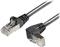 Transmedia Cat6A SFTP Patch Cable, RJ45 plug angled up, 1,5 m