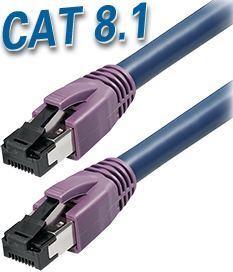 Transmedia Cat 8.1 SFTP Kabel 2m, dark blue