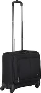 RivaCase black travel Carry-On suitcase on wheels 8481