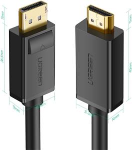 Ugreen DP to HDMI cable (MM) 3m