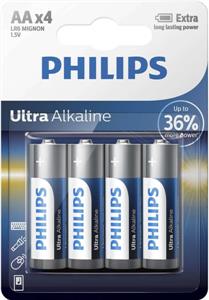 PHILIPS BATTERY AA - ULTRA ALKALINE BLISTER 4 PCS (LR6)