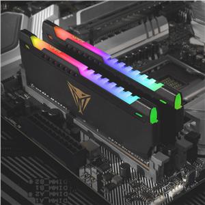 Patriot Viper Steel RGB Kit 32GB (2x16GB) DDR4-3200 DIMM PC4-25600 CL18, 1.35V, PVSR432G320C8K