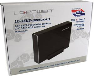 LC Power LC-35U3-Becrux-C1 - storage enclosure - SATA 6Gb/s - USB 3.1 (Gen 2)