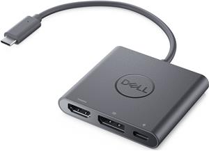 Dell Adapter USB-C to HDMI/DP with Power Pass-Through - video interface converter - DisplayPort / HDMI / USB