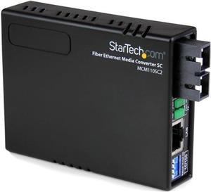 StarTech.com 10/100 Multi Mode Fiber Ethernet Media Converter SC 2 km - fiber media converter - 10Mb LAN, 100Mb LAN