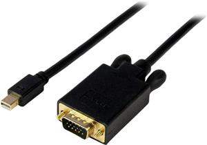 StarTech.com 6ft Mini DisplayPort to VGA Cable - Active - 1920x1200 - mDP to VGA Adapter Cable for Your Computer Monitor (MDP2VGAMM6B) - video converter - black