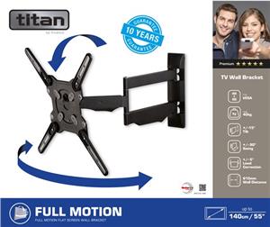 TV nosač TITAN by VIVANCO 39500 BFMO 8140, Full Motion, do 55", do 40 kg