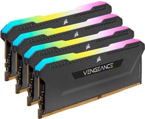 CORSAIR Vengeance RGB PRO SL - DDR4 - kit - 32 GB: 4 x 8 GB - DIMM 288-pin - 3200 MHz / PC4-25600, CMH32GX4M4E3200C16