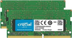 Crucial - DDR4 - 16 GB: 2 x 8 GB - SO-DIMM 260-pin, CT2K8G4S266M