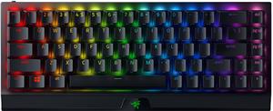 Tipkovnica RAZER BlackWidow V3 Mini HyperSpeed, bežična, mehanička, Yellow, RGB, UK Layout, crna, USB-C