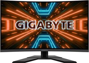 GIGABYTE GAMING Monitor 31.5", VA Curved 1500R, QHD 2560x1440@165Hz, AMD FreeSync Premium Pro, Display HDR 400, 1ms (MPRT), 2xHDMI 2.0, 1xDP 1, 3xUSB 3.0, Height Adjustment