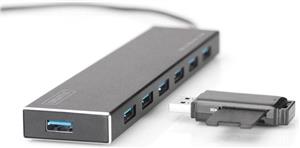 DIGITUS USB 3.0 Office Hub DA-70241-1 - hub - 7 ports