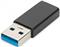 DIGITUS USB Typ-C Adapter, Typ A to C M/F, 3A, 5GB, 3.0 Vers