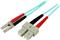 StarTech.com 2m Fiber Optic Cable - 10 Gb Aqua - Multimode Duplex 50/125 - LSZH - LC/SC - OM3 - LC to SC Fiber Patch Cable (A50FBLCSC2) - patch cable - 2 m - aqua