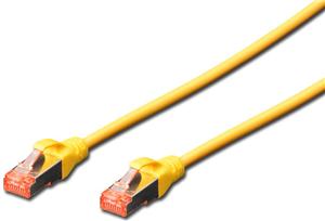 DIGITUS CAT 6 S/FTP patch cable, 0.5m, žuti