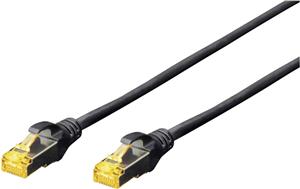 DIGITUS patch cable - 10 m - black