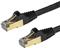 StarTech.com 3 m CAT6a Ethernet Cable - 10 Gigabit Category 6a Shielded Snagless RJ45 100W PoE Patch Cord - 10GbE Black UL/TIA Certified - patch cable - 3 m - black