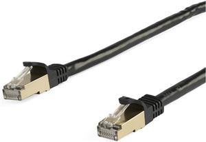 StarTech.com 5m CAT6a Ethernet Cable - Black RJ45 Shielded Cable Snagless - patch cable - 5 m - black