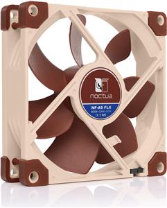 Noctua NF-A9 FLX, Fan, 9.2 cm, 1600 RPM, 17.1 dB, 64.6 cfm, Beige, Brown