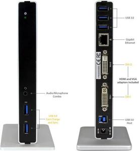 StarTech.com Dual 4K Docking Station - USB C and A (3.0) - Dual Monitor DisplayPort + HDMI Dock for Mac & Windows Laptops (DK30A2DH) - docking station - 2 x HDMI