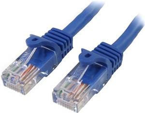 StarTech.com 0.5m Blue Cat5e / Cat 5 Snagless Ethernet Patch Cable 0.5 m - patch cable - 50 cm - blue