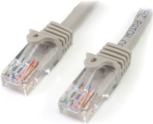 StarTech.com 0.5m Gray Cat5e / Cat 5 Snagless Ethernet Patch Cable 0.5 m - patch cable - 50 cm - gray