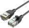 Vention Cat.6A UTP Patch Cable 0.5M Black Slim