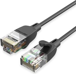 Vention Cat.6A UTP Patch Cable 1M Black Slim