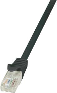 U/UTP prespojni kabel Cat.5e PVC CCA AWG26, crni, 2,0m