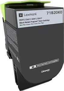 Toner Lexmark 71B20K0 black 3k