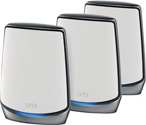 NETGEAR Orbi RBK853 WiFi 6 Mesh AX6000 WLAN-System mit Mesh-Router + 2x Satellit-Repeater