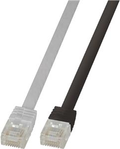 LogiLink SlimLine - patch cable - 25 cm - black