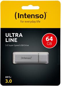 STICK 64GB USB 3.0 Intenso Ultra Line Silver