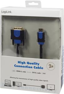 LogiLink video cable - HDMI / DVI - 2 m