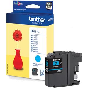 Brother LC121C - cyan - original - ink cartridge