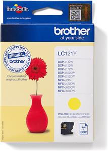 Brother LC121Y - yellow - original - ink cartridge