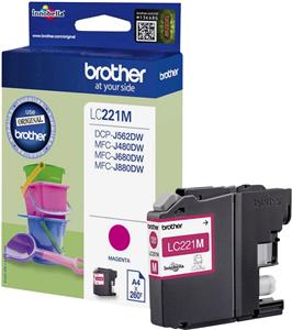 Brother LC221M - magenta - original - ink cartridge