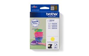 Brother LC221Y - yellow - original - ink cartridge