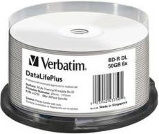 Blu-Ray Verbatim BD-RE DL 6× 50GB Wide White Thermal Printablni No ID, 25 kom. spindle (Double Layer)