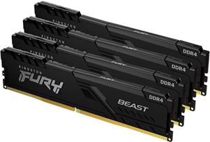 Kingston Fury Beast 128GB DDR4 3600 CL17 (4x32GB) KF436C18BBK4/128