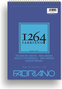 Blok Fabriano 1264 mix media 21x29,7 (A4) 300g 30L spiralni top side 19100643