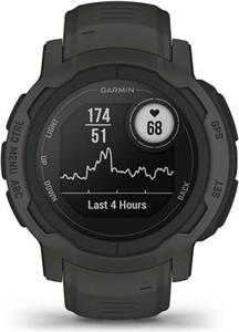 Pametni sat GARMIN Instinct 2, HR, GPS, multisport, crno/sivi