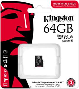 64GB Kingston Industrial microSDHC 100MB/s