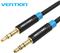 Vention Cotton Braided 3.5mm Male to Male Audio Cable 1.5M Black