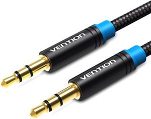 Vention Cotton Braided 3.5mm Male to Male Audio Cable 2M Black