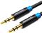 Vention Cotton Braided 3.5mm Male to Male Audio Cable 2M Black