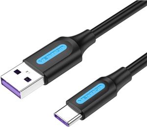 Vention USB 2.0 A Male to C Male 5A Cable 2M Black